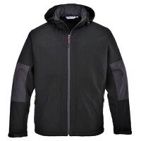 Portwest Softshell with Hood (3 Layers) (Blac...