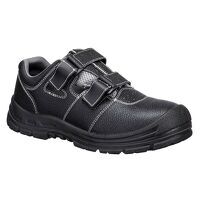 Portwest Steel Action Leather Sandal S1P SR FO (Black/Grey / 40 / Y)