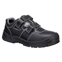 Portwest Steel Action Leather Sandal S1P SR FO (Black/Grey / 42 / Y)