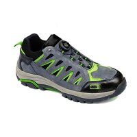 Portwest Steelite Wire Lace Safety Trainer S1P HRO (Grey/Green / 42 / N)