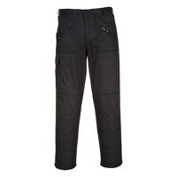 Portwest Stretch Action Trousers (Black / 32 / R)