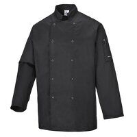 Portwest Suffolk Chefs Jacket L/S (Black / L ...