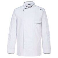 Portwest Surrey Chefs Jacket Long Sleeve (Whi...