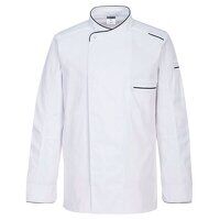 Portwest Surrey Chefs Jacket Long Sleeve (Whi...