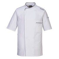 Portwest Surrey Chefs Jacket S/S (White / XXX...