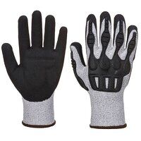 Portwest TPV Impact Cut Glove (Grey/Black / M...