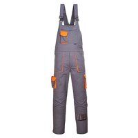 Portwest Texo Contrast Bib and Brace (Grey / XL / Regular Fit)