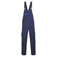 Portwest Texo Contrast Bib and Brace (Navy / 4XL / Regular Fit)