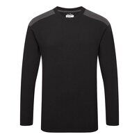 Portwest Two-Tone Long Sleeved T-Shirt (Black...