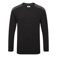 Portwest Two-Tone Long Sleeved T-Shirt (Black...