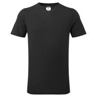 Portwest V-Neck Cotton T-Shirt (Black / L / R...