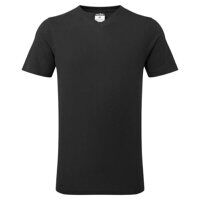 Portwest V-Neck Cotton T-Shirt (Black / XL / ...