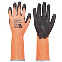 Portwest Vis-Tex Cut Glove Long Cuff (Orange/...