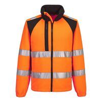 Portwest WX2 Eco Hi-Vis Fleece (Orange/Black ...