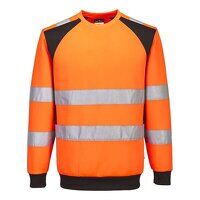 Portwest WX2 Eco Hi-Vis Sweatshirt (Orange/Bl...