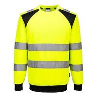 Portwest WX2 Eco Hi-Vis Sweatshirt (Yellow/Bl...