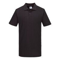 Portwest WX2 Short Sleeved Polo Shirt (Black ...