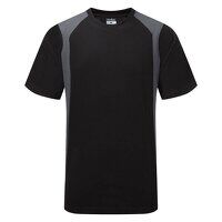 Portwest WX2 Short Sleeved T-Shirt (Black/Gre...