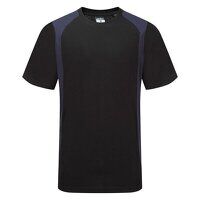 Portwest WX2 Short Sleeved T-Shirt (Black/Nav...