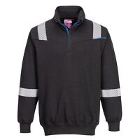Portwest WX3 Flame Resistant Sweatshirt (Blac...