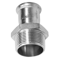 18mm x 1/2inch BSPT Pressfittings Male Coupli...