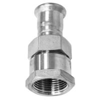 42mm x 1-1/2inch BSPP Press Fit Union Female ...