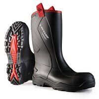 Purofort+Rugged Full Safety  Rigger Boot Blac...