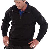 Quarter Zip Sweatshirt Black 3XL