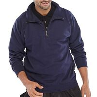 Quarter Zip Sweatshirt Navy Blue S