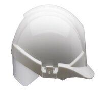 REFLEX WHITE SLIP RATCHET HELMET WITH SILVER ...