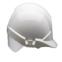 REFLEX WHITE SLIP RATCHET HELMET WITH SILVER FLASH