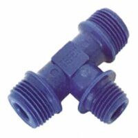 3/8inch x 1/4inch BSPT Tefen Reducing Branch Tee