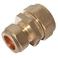 15mm x 8mm Reducing Coupling Brass Compressio...