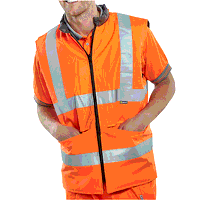 Reversible Bodywarmer Orange / Grey S