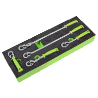 Sealey S01290 Ratchet Wrench Set 1/4Sq 5...
