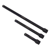 Sealey S01321 Siegen Impact Extension Bar Set 3/8Sq Drive 3pc