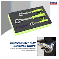 Sealey S01331 Ratchet Wrench Set 3pc