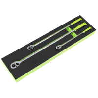 Sealey S01332 Extra-Long Ratchet Wrench Set 3...
