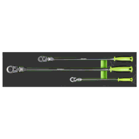Sealey S01333 Extra-Long Flexi-Head Ratchet Wrench Set 3pc