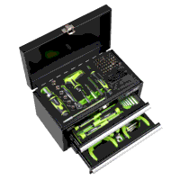 Sealey S01335 Siegen Mini Toolbox 2 Drawer with Tool Kit 111pc