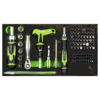 Sealey S01335 Siegen Mini Toolbox 2 Drawer with Tool Kit 111pc