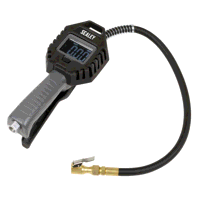 Sealey SA500 Digital Tyre Inflator with Clip on Connector  Rechargeable Digital Display