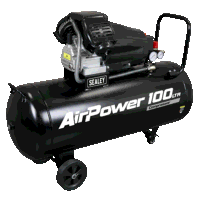 Sealey SAC10030VA 100L V-Twin Direct Dri...