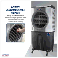 Sealey SAC101 Portable Evaporative Air Cooler 100L