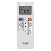 Sealey SAC16000 4-in-1 Portable Air Conditioning Unit with Window Sealing Kit 16,000Btu/hr