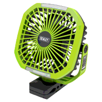 Sealey SCF8WL 4-Speed Portable Clip Fan with Worklight 8