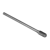 Sealey SDB02XL Tungsten Carbide Rotary Burr Extra-Long Cylindrical Ball Nose 10mm
