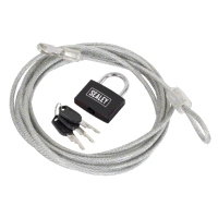 Sealey SHGCL3 Motorcycle Cable Lock 3m