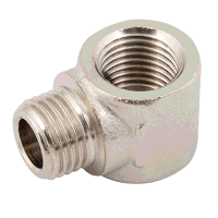 SPECIAL OFFER 1/8inch BSPP Male Female Equal Block Elbow Nickel Plated Brass Threaded Adaptor