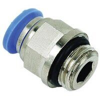 SPECIAL OFFER 8mm x 1/4inch BSPP Hex Body Male Stud Coupling Push-In Fitting (BSPP)